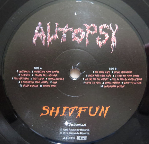 Image of Label of 0254245S: LP - AUTOPSY, Shitfun (Peaceville; VILELP383, UK 2012)   NEW/NEW