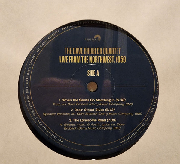 Image of Label Cover of 0324054E: LP - THE DAVE BRUBECK QUARTET, Live From The Northwest, 1959 (Brubeck Editions; BE202310001, US 2023, Picture Sleeve, Record Store Day 2023)   VG+/VG+