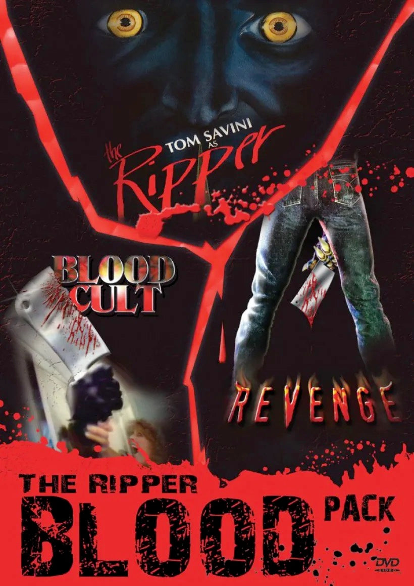 Image of Front Cover of 0334045E: 3xDVD - TOM SAVINI, The Ripper Blood Pack (VCI Entertainment; 8457, US , Box Set)   VG+/VG+