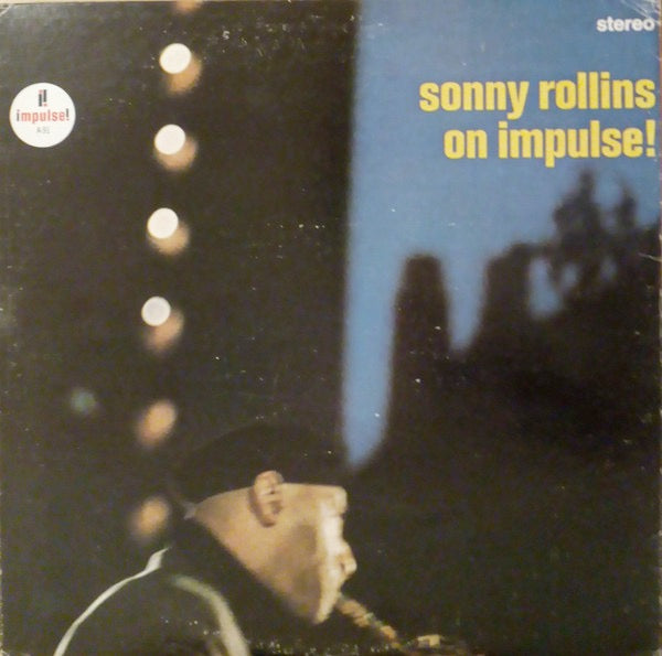 Image of Back Cover of 4414477C: LP - SONNY ROLLINS, On Impulse! (Impulse!; IMPL 8021, UK 1970s Reissue, Gatefold, Stereo) Sleeve is intact but has general shelf wear. Vinyl has some light marks but plays fine with only minimal surface noise.  G+/G+