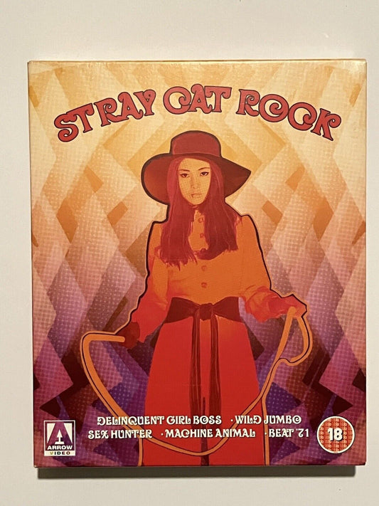 Image of Front Cover of 5xDVD - VG+/VG+ - YASUHARU HASEBE, Stray Cat Rock (Arrow Video; FCD906, UK 2014, Box Set, Booklet), ,  - 0936048E