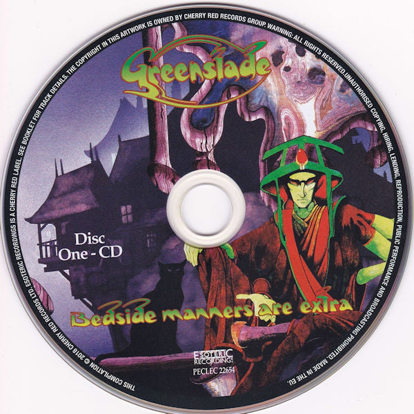 Image of Label Cover of 0354140S: 2xCD - GREENSLADE, Bedside Manners Are Extra (Esoteric Recordings; PECLEC 22654, UK 2018, Double Digipak, 1 x CD, 1 x DVD) SEALED  VG+/VG+