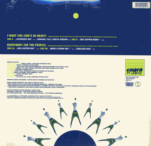 Image of Back Cover of 2x12" - VG/VG - GROOVE COLLECTIVE, I Want You (She's So Heavy) / Everybody (We The People) (Giant Step Records; GSR12-3074, US 1996), ,  - 4246321S