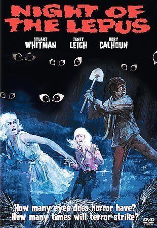 Image of Front Cover of 0334307E: DVD - WILLIAM F. CLAXTON, STUART WHITMAN, JANET LEIGH, Night of the Lepus (Warner Brothers; 67597, US , Region 1 US)   VG+/VG+