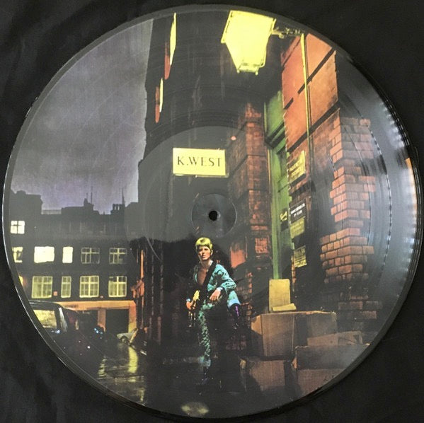 Image of Label Cover of LP - EX/EX - DAVID BOWIE, The Rise And Fall Of Ziggy Stardust And The Spiders From Mars (Parlophone; DBZSPD 2022, Worldwide 2022 Reissue, Die Cut Sleeve, Insert, Poster, Picture Disc), Opened Instore, Still In Stickered Shrinkwrap,  - 2826101E