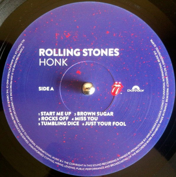 Image of Label Cover of 1514350C: 3xLP - THE ROLLING STONES, Honk (Polydor; 773 188-2, Europe 2019, Tri-fold Sleeve, 3 Inners, Black Vinyl.)   EX/EX