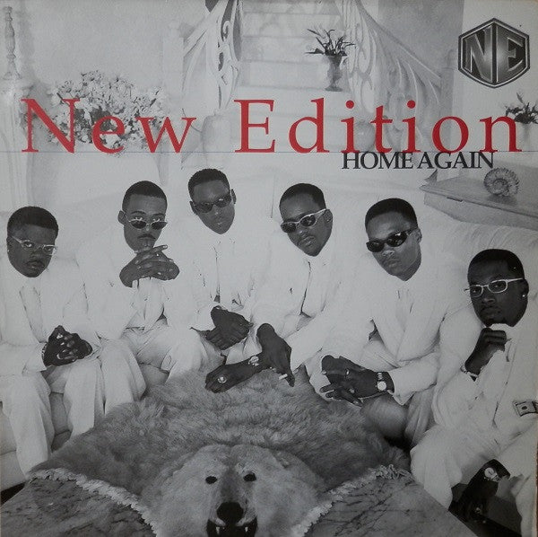 Image of Front Cover of 2xLP - VG/VG+ - NEW EDITION, Home Again (MCA Records; MCA-11480, UK 1996, Picture Sleeve), Some very faint marks. Sleeve has some light wear to corners and mild discolouration at edges.,  - 3416261C