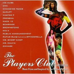 Image of Front Cover of 2xLP - VG/VG - VARIOUS, The Players Club (Music From And Inspired By The Motion Picture) (Heavyweight Records; 31454 0886 1, US 1998, Picture Sleeve, Insert, Poster), Light marks. Sleeve has creasing and general wear with scratches on front. Poster is creased and folded.,  - 3516234C