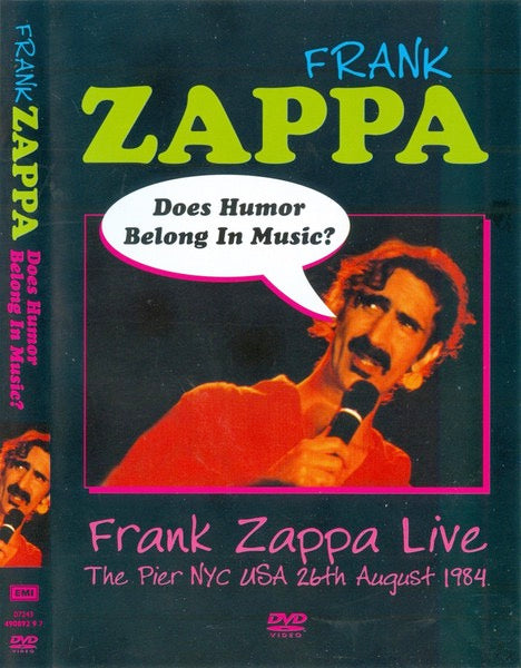 Image of Front Cover of 0314477C: DVD - FRANK ZAPPA, Does Humor Belong In Music? (EMI; 490 8929, Europe 2003 Reissue)   VG+/VG+