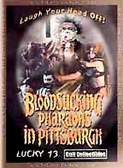 Image of Front Cover of 0434007E: DVD - DEAN TSCHETTER, SUSANN FLETCHER, Bloodsucking Pharaohs in Pittsburgh (Lucky 13 Cult Collection; Vol 1 No 5, US 2001, Region 1 US Import)   VG+/VG+