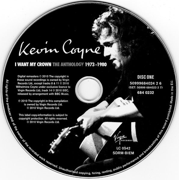 Image of Label Cover of 0354261S: 4xCD - KEVIN COYNE, I Want My Crown: The Anthology 1973-1980 (Virgin; 6840232, UK 2010, Double CD Case, Booklet) Discs appear flawless. All around clean copy.   VG+/VG+