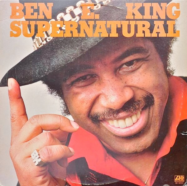 Image of Front Cover of LP - VG/VG - BEN E. KING, Supernatural (Atlantic Orange & Green - With W Logo On Label Rim; SD 18132, US 1975, Inner), ,  - 1026333E