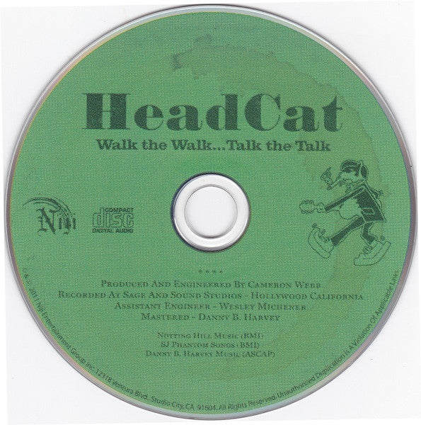 Image of Label Cover of 0354267S: CD - HEADCAT*, Walk The Walk..Talk The Talk (Niji Entertainment Group; NEG007, US 2011)   VG+/VG+