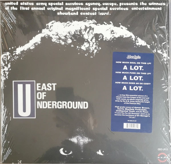 Image of Front Cover of 0434049E: LP - EAST OF UNDERGROUND, East Of Underground (Now-Again Records; NA 5223-LP-ST, US 2022 Reissue)   NEW/NEW