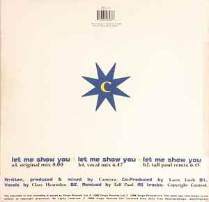 Image of Back Cover of 12" - VG+/EX - CAMISRA, Let Me Show You (VC Recordings; VCRT 31, UK 1998, Picture sleeve), ,  - 2616537C