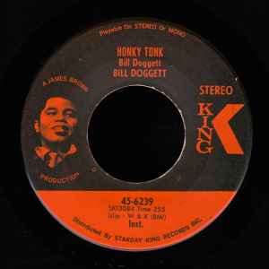 Image of Back Cover of 7" - VG/EX - BILL DOGGETT, Honky Tonk Popcorn / Honky Tonk (King Records; 45-6239, US 1969, Co Slv), Some wear to company sleeve.,  - 2956069S