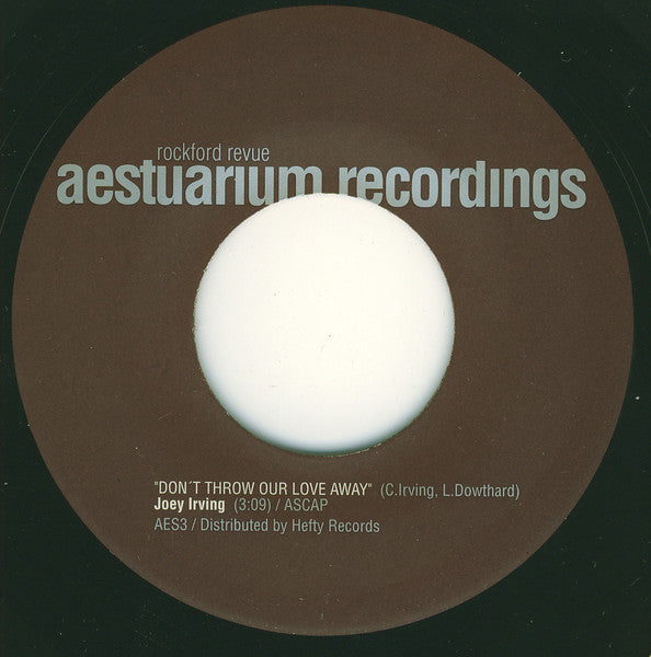 Image of Label Cover of 3x7" - /EX - VARIOUS, Chicago One-Stop: Staff Picks, Vol. 1 (Aestuarium Records; AES3-5, US 2004, Plain sleeve, No Obi), , 1A Joey Irving   Don't Throw Our Love Away1B Joey Irving   What's The Use2A Wayne Carter   Mad Mouth Woman2B Wayne Carter   Wahoo, Wahoo, Wahoo3A Sugar Hill   That's Love3B Sugar Hill   Slow Down - 3256049S