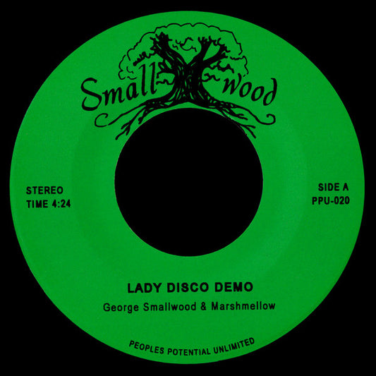 Image of Front Cover of 4154337S: 7" - GEORGE SMALLWOOD & MARSHMELLOW, Lady Disco Demo / Roller Coaster Demo (Peoples Potential Unlimited; PPU-020, US 2010) Strong VG+  /VG+