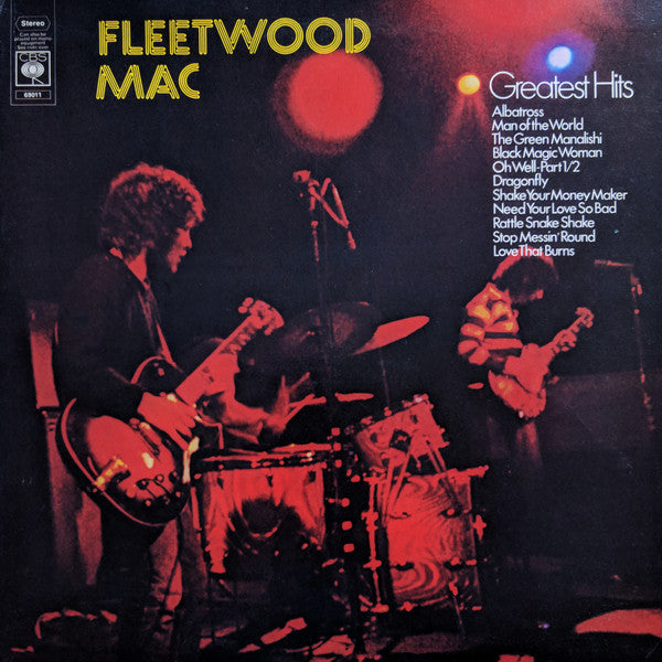 Image of Front Cover of LP - VG/VG - FLEETWOOD MAC, Fleetwood Mac Greatest Hits (CBS; 69011, UK 1971, Gatefold, Company Inner, 1st UKw/ no Mike Ross/Blue Horizon credits. ), Edge Wear,  - 4246140S