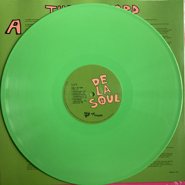 Image of Label Cover of 2xLP - VG+/VG+ - DE LA SOUL, 3 Feet High And Rising (AOI Records; RMM-047-1, UK & US 2023 Reissue, 2 Inners & Insert, 180 Gram Green Vinyl, Ltd to 3000), ,  - 2846017S