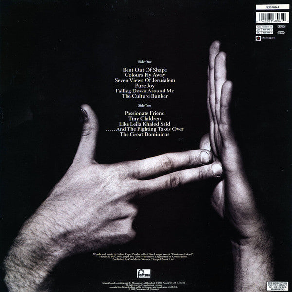 Image of Back Cover of LP - VG+/VG+ - THE TEARDROP EXPLODES, Wilder (Fontana; 836 896-1, UK 1989 Reissue, 'For Collector's Use Only' in back bottom right), ,  - 3926115E