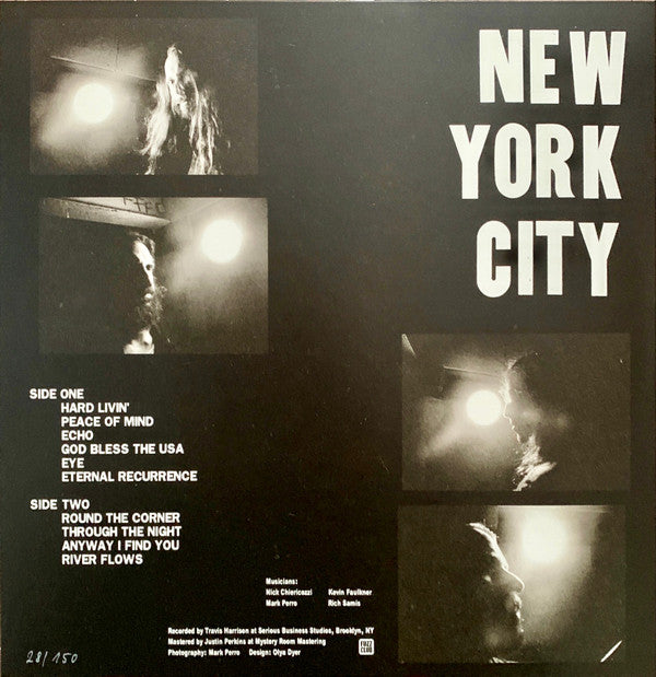 Image of Back Cover of 2624011E: LP - THE MEN, New York City (Fuzz Club Records ; FC169, UK 2023, Inner) Strong VG+, Stickered Plastic Outer Sleeve, Limited Edition No 139/150  EX/VG+