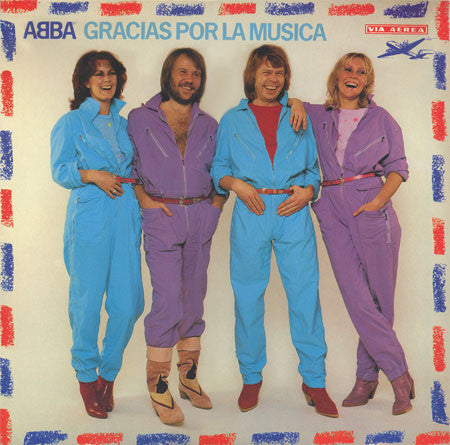 Image of Front Cover of LP - VG+/VG+ - ABBA, Gracias Por La Musica (Epic; EPC 86123, UK 1980, Swedish press restickered with Epic sticker on back for UK), ,  - 0826323E