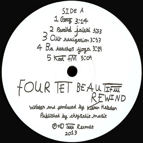 FOUR TET, Beautiful Rewind (Text Records; TEXT025, Europe 2024 Reissue) LP  NEW/NEW