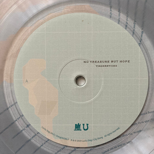 Image of Label Cover of LP - EX/VG+ - TINDERSTICKS, No Treasure But Hope (Lucky Dog; Lucky Dog 24LP, Europe 2019, Die Cut Sleeve, Inner, Clear Vinyl), Still In Opened Shrinkwrap With Hype Sticker,  - 4116160C