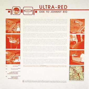 Image of Back Cover of LP - VG/VG - ULTRA-RED, Ode To Johnny Rio (Comatonse Recordings; C.005, US 1998, Picture Sleeve), Sleeve marked with sticker damage at top right. Light marks on disc.,  - 3816286C