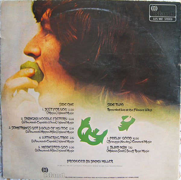 Image of Back Cover of LP - VG/VG - TRAFFIC, Last Exit (Island Pink/i logo; ILPS9097, UK 1969 Reissue, Gatefold, Stereo - 2nd Press), Strong VG Throughout,  - 0726220E