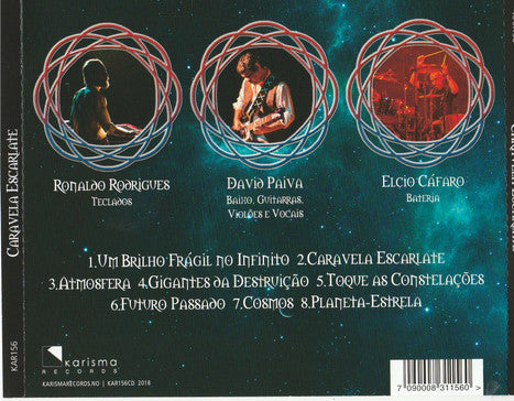 Image of Back Cover of 0544394S: CD - CARAVELA ESCARLATE, Caravela Escarlate (Karisma Records; KAR156CD, Norway 2019, Jewel Case)   M/M