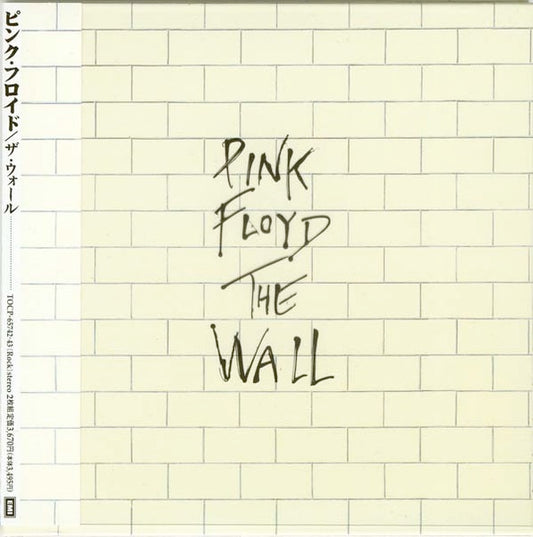 Image of Front Cover of 0534163E: 2xCD - PINK FLOYD, The Wall (EMI; TOCP-65742, Japan 2001 Reissue, Gatefold Card Sleeve, 2 Inners, 2 Inserts, 4 label replicas)   VG+/VG+