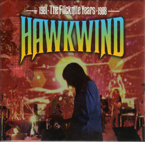 Image of Front Cover of 0654013S: 5xCD - HAWKWIND, The Flicknife Years   1981-1988 (Atomhenge; ATOMCD 51039, UK 2014, Box Set) Sticker From Shrink Wrap Stuck To Back Of The Box  VG/EX