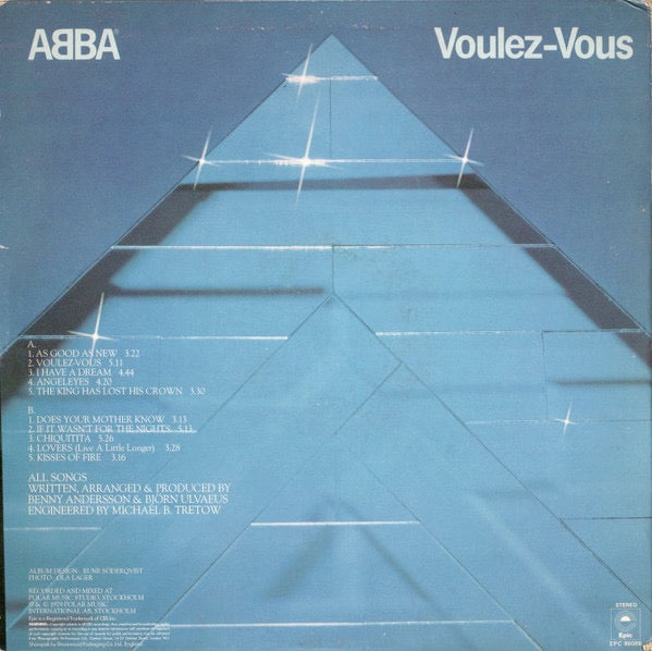 Image of Back Cover of LP - VG/VG - ABBA, Voulez-Vous (Epic Orange; EPC 86086, UK 1979, Inner), ,  - 3226096E