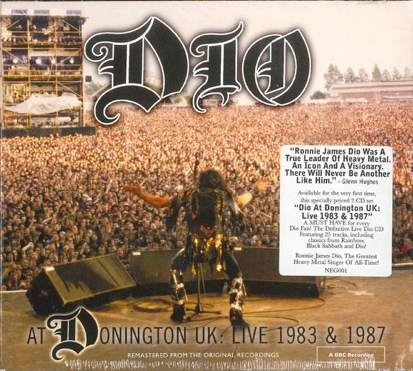 Image of Front Cover of 2xCD - VG+/VG+ - DIO, At Donington UK: Live 1983 & 1987 (Niji Entertainment Group; NEG001, Europe 2010, Digipak, Booklet), ,  - 4336018E