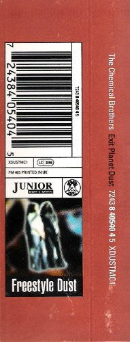 Image of Label Cover of Cassette - VG/G+ - THE CHEMICAL BROTHERS, Exit Planet Dust (Freestyle Dust; XDUSTMC1, UK 1995), Sheld Wear,  - 2216573C