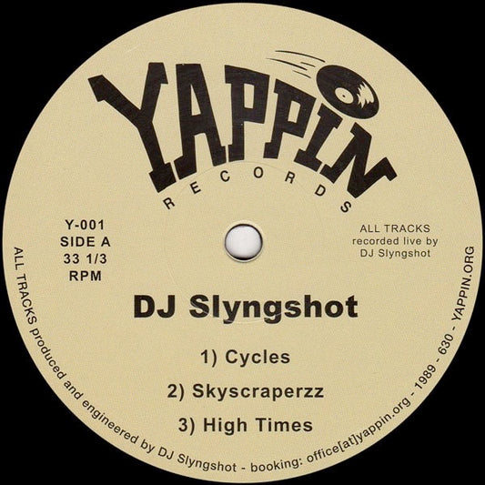 Image of Front Cover of 0614285C: 12" - DJ SLYNGSHOT, Cycles (YAPPIN; Y-001, Germany 2015)   /VG