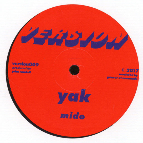 Image of Front Cover of 12" - /VG - YAK, Mido / Darunia (Version; version009, Germany 2017, Plain Sleeve), light marks only,  - 2246129S