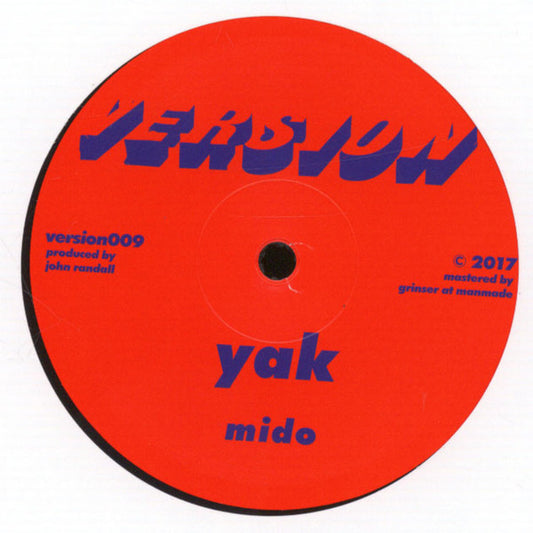 Image of Front Cover of 12" - /VG - YAK, Mido / Darunia (Version; version009, Germany 2017, Plain Sleeve), light marks only,  - 2246129S