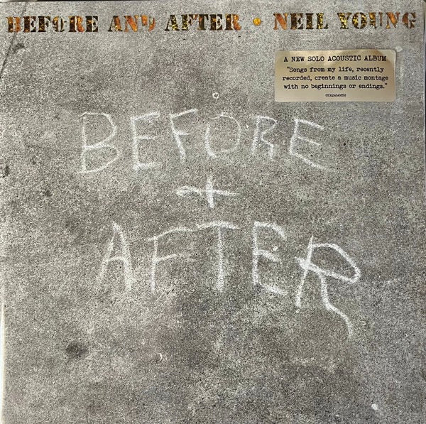 Image of Front Cover of 1554480S: LP - NEIL YOUNG, Before And After (Reprise Records; 093624849858, Europe 2024, Gatefold, Insert, Clear Vinyl.)   NEW/NEW