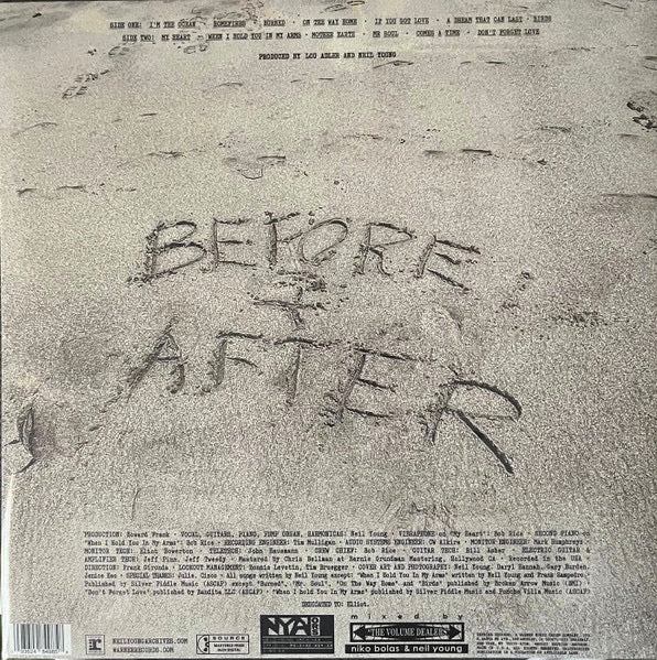 Image of Back Cover of 1554480S: LP - NEIL YOUNG, Before And After (Reprise Records; 093624849858, Europe 2024, Gatefold, Insert, Clear Vinyl.)   NEW/NEW