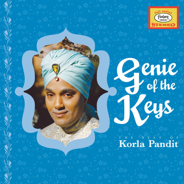 Image of Front Cover of 1324420E: LP - KORLA PANDIT, Genie Of The Keys: The Best Of Korla Pandit (Craft Recordings; CR00481, US 2022, Inner, Blue Vinyl )   VG+/VG+