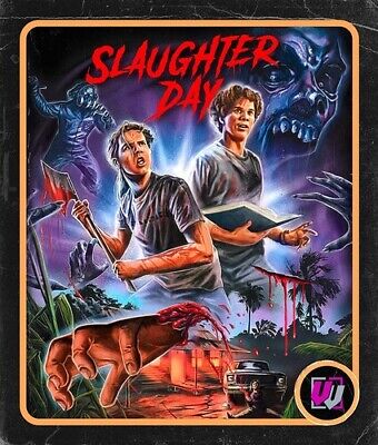 Image of Front Cover of 0734002E: Blu-ray - BRENT COUSINS, BLAKE COUSINS, Slaughter Day (Visual Vengeance; , US 2022, All Regions)   VG+/VG+