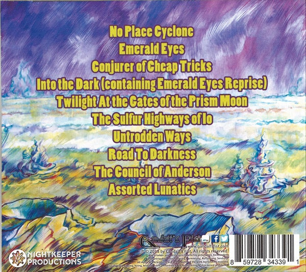 Image of Back Cover of 0634310E: CD - GANDALF'S FIST, Road To Darkness (Special Edition) (Nightkeeper Productions; NKP003, UK 2018, Digipak) No  Resealable Plastic Sleeve  EX/VG+