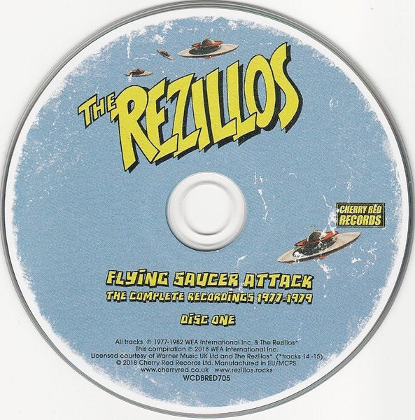 Image of Label Cover of 2xCD - EX/EX - THE REZILLOS, Flying Saucer Attack (The Complete Recordings 1977-1979) (Cherry Red; WCDBRED705, UK 2018, Digipak, Booklet), ,  - 3416209C