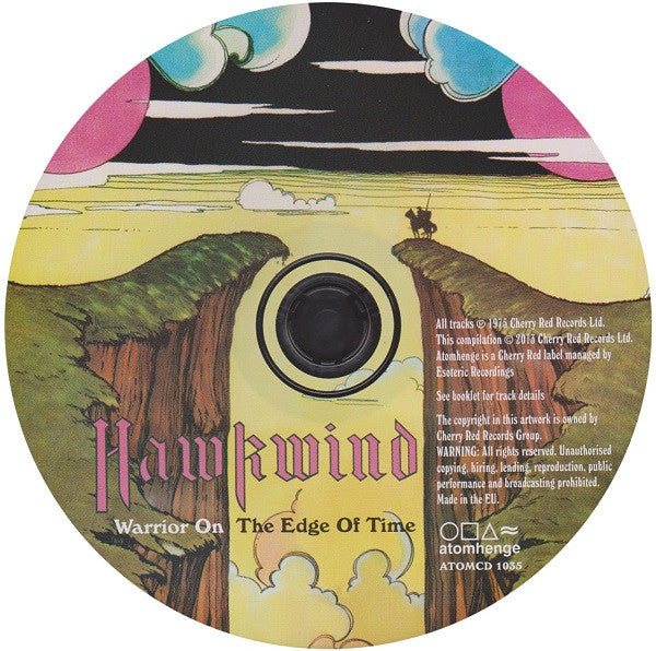 Image of Label Cover of CD - VG+/EX - HAWKWIND, Warrior On The Edge Of Time (Atomhenge ; ATOMCD 1035, UK 2013, Digipak, Booklet, With Hype Sticker), Opened Instore,  - 2416608C