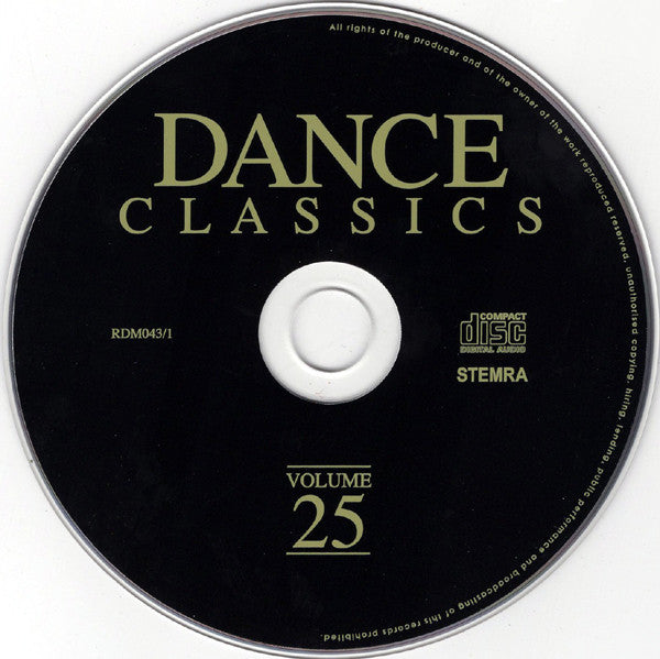 Image of Label Cover of 0734090E: 3xCD - VARIOUS, Dance Classics Volume 25 & 26 (Rodeo Media; RDM043, Netherlands 2009, Stamped Promo, Double CD Case, Booklet)   VG+/VG+