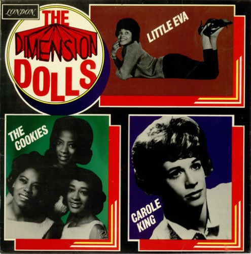 Image of Front Cover of 3015833C: LP - LITTLE EVA, THE COOKIES & CAROLE KING, Dimension Dolls (London; ZGU131, UK 1973)   VG/VG+