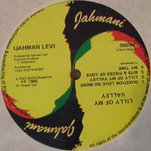 Image of Label Cover of LP - VG+/VG - IJAHMAN LEVI, Lilly Of My Valley (Jahmani; JMI 500, UK 1985, Picture Sleeve), strong VG - one or two hairlines/marks. one small stain front sleeve otherwise in excellent shape!,  - 3146058S